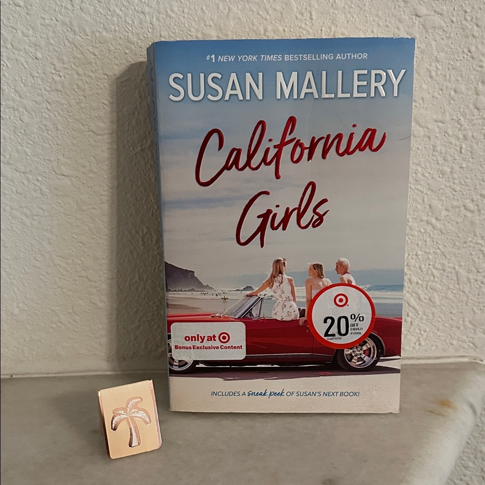 California Girls Book with Palm Tree Bookmark